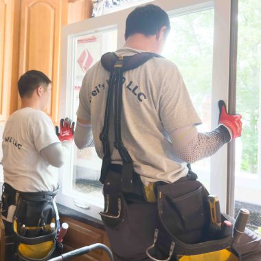 Window Replacement Maryland – professional window inspection in a Maryland home