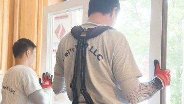 Window Replacement Maryland – professional window inspection in a Maryland home