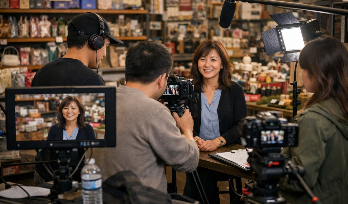 local marketing video production for small business interview setup Maryland visual marketing agency