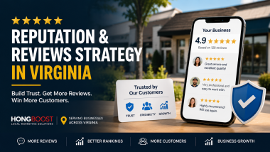 Reputation management and Google Reviews strategy helping Virginia businesses build trust and attract more local customers.
