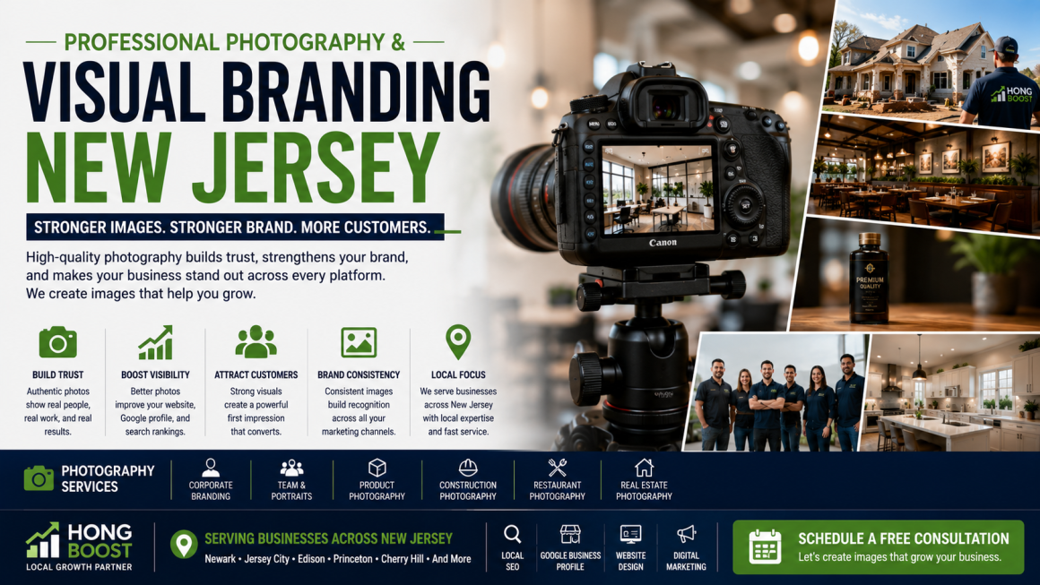 Professional Photography New Jersey featuring commercial photography and visual branding for local businesses