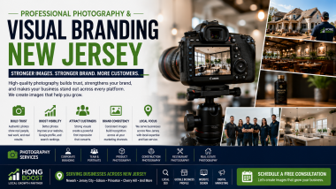 Professional Photography New Jersey featuring commercial photography and visual branding for local businesses