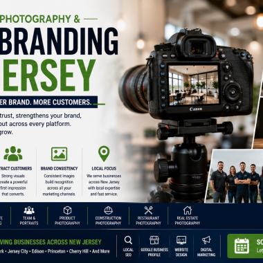 Professional Photography New Jersey featuring commercial photography and visual branding for local businesses